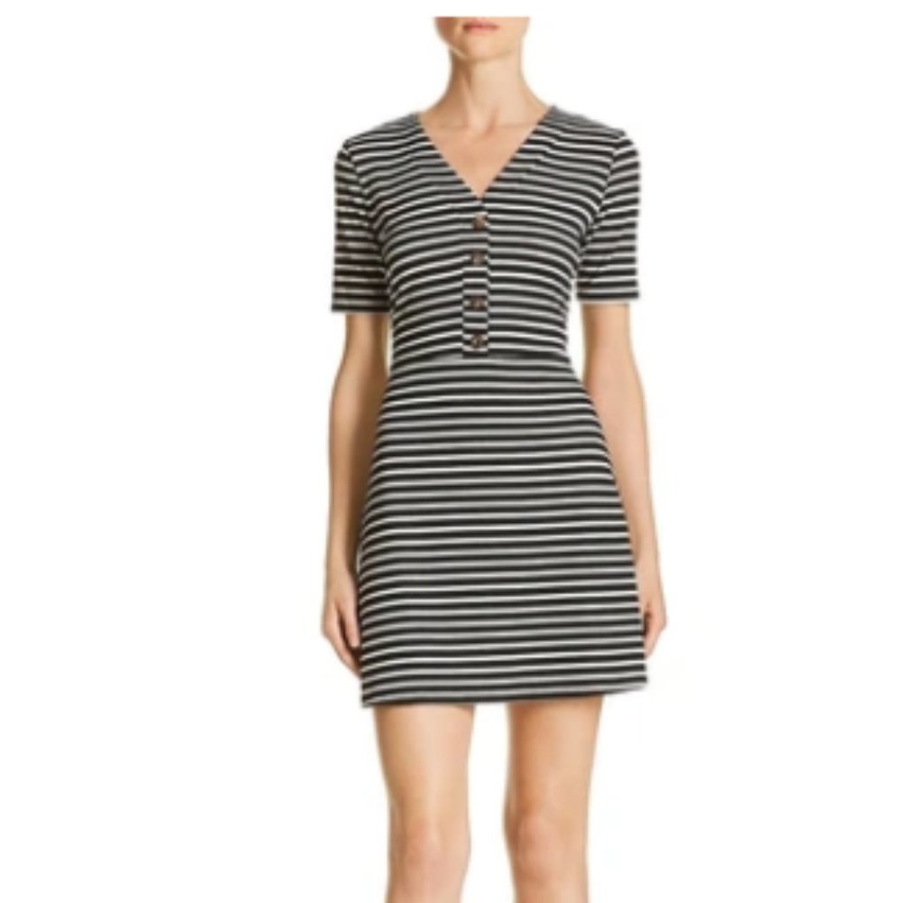 Sadie & Sage Black & White Stripped Dress (NWT)